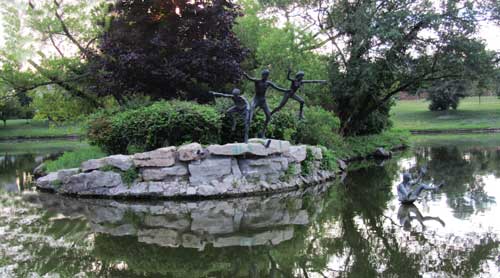 A photo of a Pond